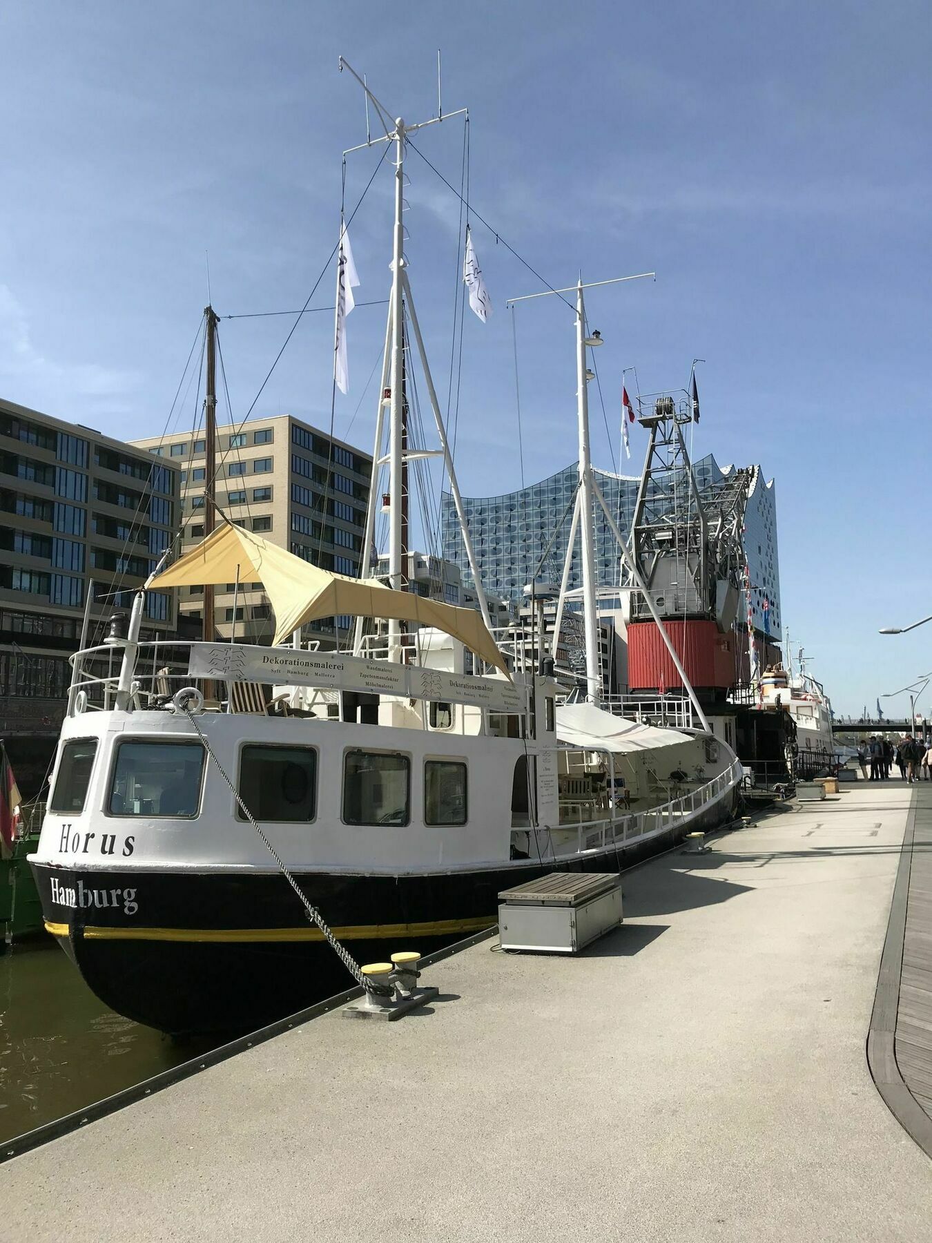 Apartmán Horus Hausboot Hamburk Exteriér fotografie