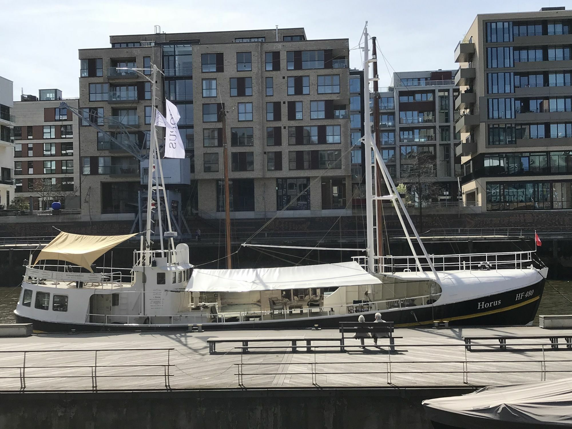 Apartmán Horus Hausboot Hamburk Exteriér fotografie